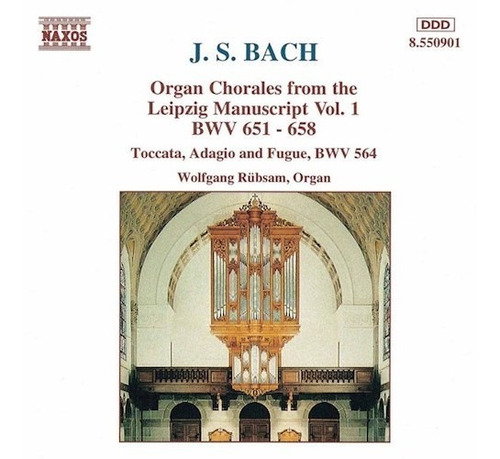 Organ Chorales Vol 1/rubsam - Bach (cd)