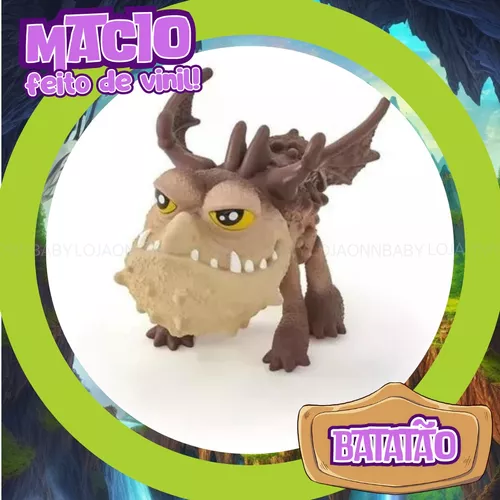 Boneco Dragão Batatão Dragões Baby Como Treinar O Seu Dragão 20Cm