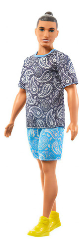 Barbie Fashion & Beauty Muñeco Ken Playera Estampada