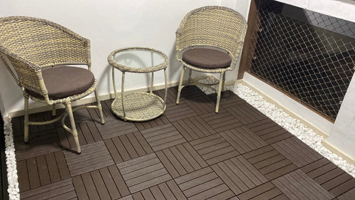 Kit Piscina Com 6 Decks 30x30 Cobre 0,54 M² 60x60 Cm