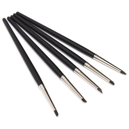Kit 5 Pinceles De Silicon Para Uñas Modelado
