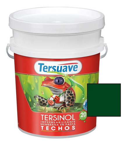 Tersinol Techos Membrana Liquida Poliuretanica Tersuave 20kg Color Verde Teja