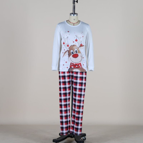 Ut Conjunto De Pijama Navideño Para Parejas, Diseño De Alce