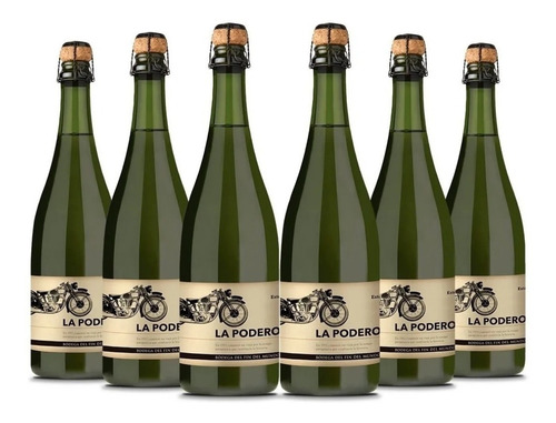 Champagne La Poderosa Extra Brut 750 Ml. Caja 6 Botellas