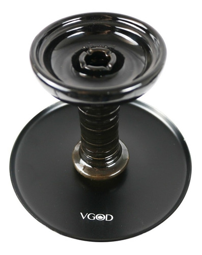 Imagem 2 de 4 de Narguile Médio Vgod Cancun Hookah Preto - Completo