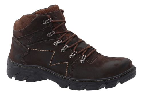 Bota Adventure Couro Eg ,  R60 Marrom, Resistente E Macia