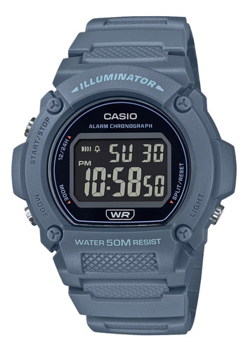 Reloj Casio Hombre W-219hc Wr 50 Mts 7 Años De Pila