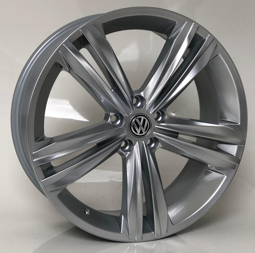 Rodas Esportivas Tiguan Rline Aro 20 4x100 (jogo) + Bicos Cor Prata Hiper Prata