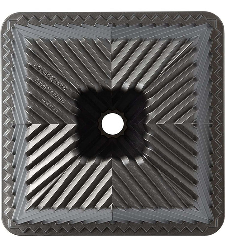 80577 Molde Cuadrado Bundt  Capacidad 10 Tazas  Grafito