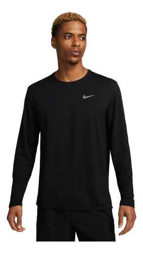 Polera Nike Miler Negro Hombre