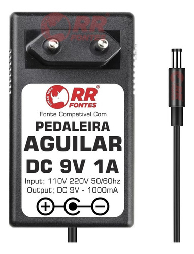 Fonte 9v Para Pedal Aguilar Pedaleira Efeito Tlc Compressor