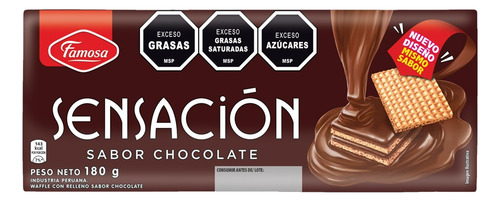 Galletas Obleas Chocolate Sensación 180 Grs.