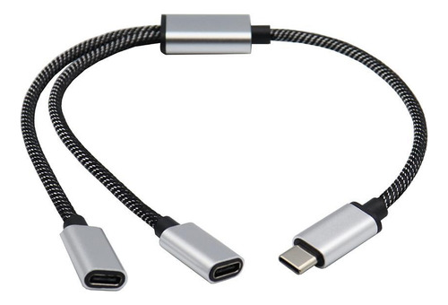 Cable Divisor Usb C Macho A Doble Usb C Hembra Para Tableta