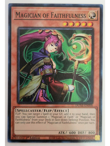 Yugioh Magician Of Faithfulness - Dune-en098 - Super Rare