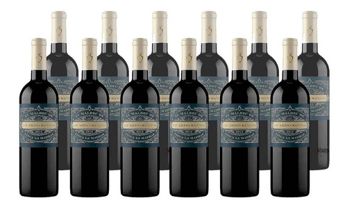 Vino El Malbec De Ricardo Santos Caja 12 Unidades X 750 Cc