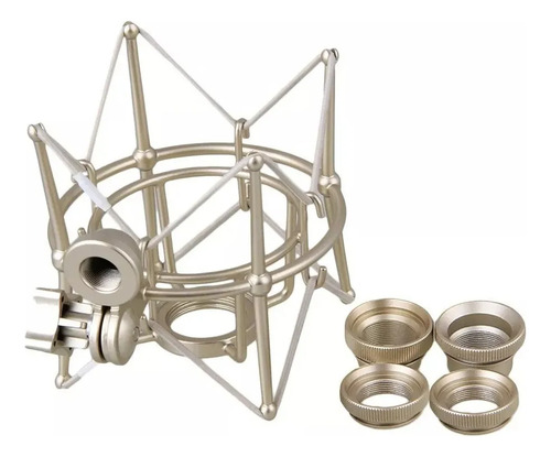 1 Shockmount P/mic C/rosca-neumann Tlm 102,103,u87ai Dourado