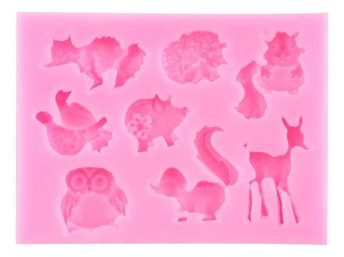 Mojiang Bosque Animal Fondant Mohs Gatos Perros Zorros De De