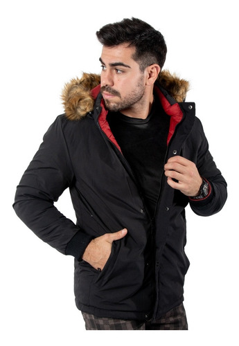 Imagen 3 de 8 de Campera Parka Hombre Impermeable Reversible Jamens Importada