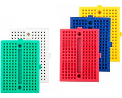 30 Piezas Mini Protoboard 170 Puntos Varios Colores Arduino