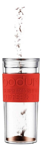 Juego Termo Prensa Francesa Doble Pared Rojo 350 Ml Bodum