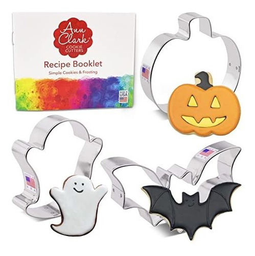 Cortadores De Galletas Halloween Premium 3-piezas Usa Ann