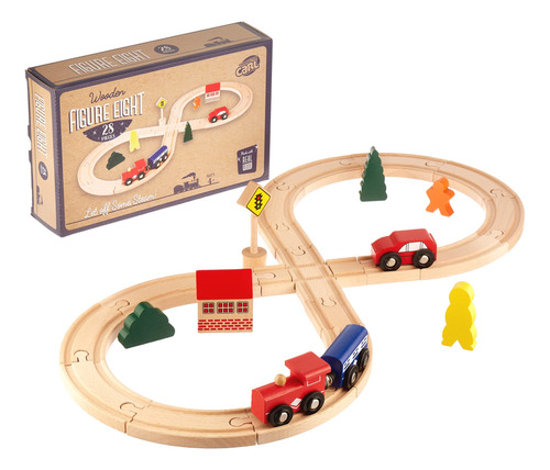 Figura 8 Juego De Ferrocarril, 28 Piezas, Juego De Pista De