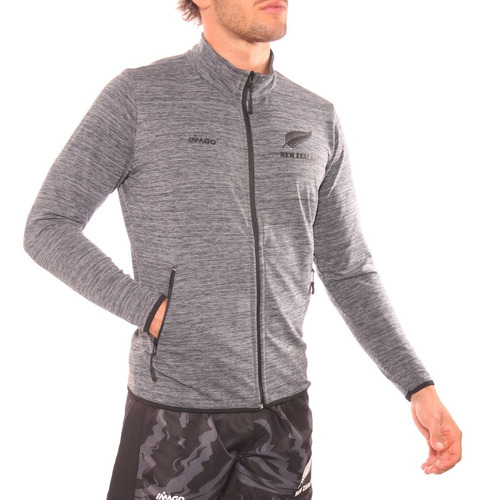 Campera Deportiva Hombre Imago Nueva Zelanda Gris Rugby