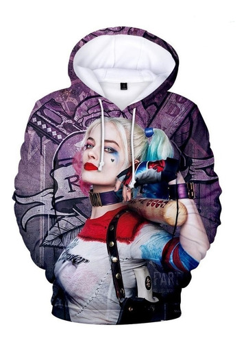 Sudadera Con Capucha Harley Quinn Para Mujer