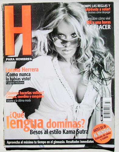 Lorena Herrera Revista H No. 37, Año 2002