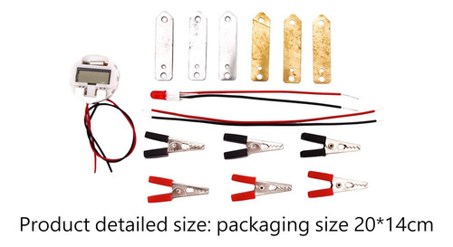 4 Kit De Experimentos Científicos Con Batería De Frutas,