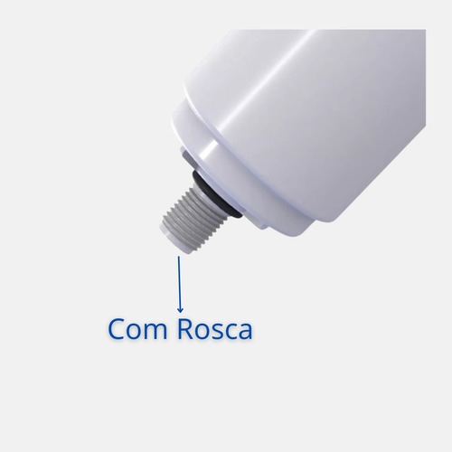 Kit 3 Velas Refil Para Torneira Com Filtro Pró Saúde Acabamento Brilhante Cor Branco