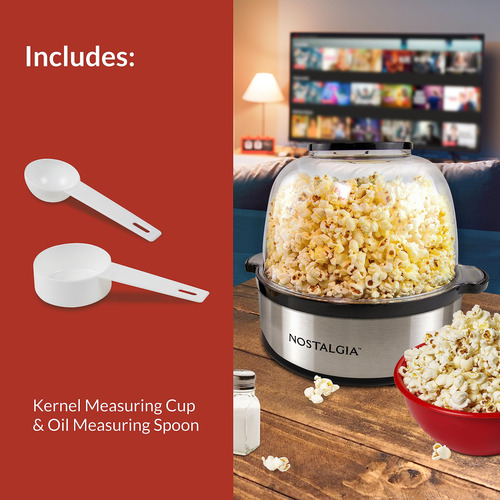 Popcorn Popper Nostalgia De 6 Cuartos De Galón Con Tecnologí