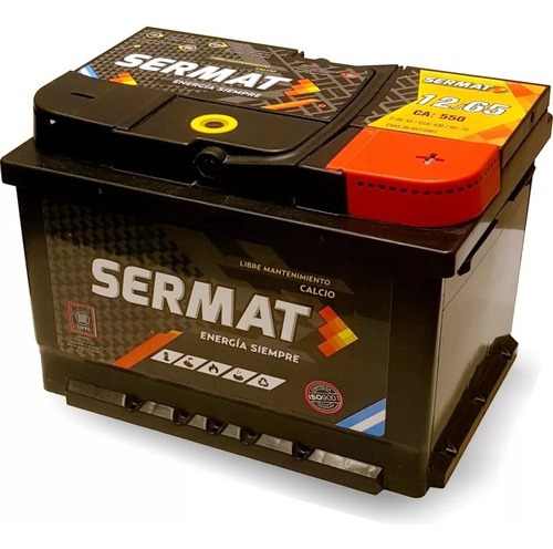  Bateria Auto 12x65 Sermat Reforzada 