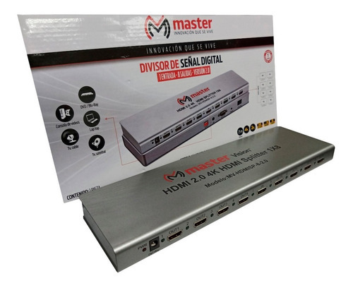 Splitter Master 1 A 8 Mv-hdmisp-8-2.0