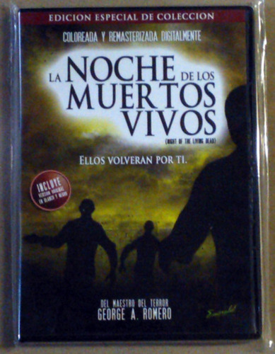La Noche De Los Muertos Vivos George Romero Dvd / Kktus