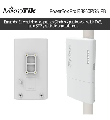 Router Mikrotik Rb960pgspb 5 Puertos Gigabit 4 Poe + Fuente