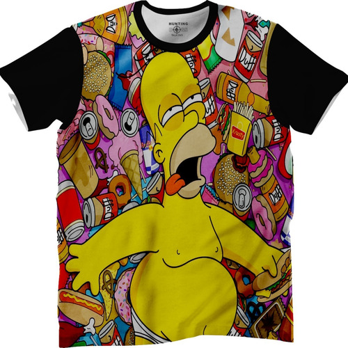 Playera Hombre Homero Simpson Moda Padre Calidad Premium