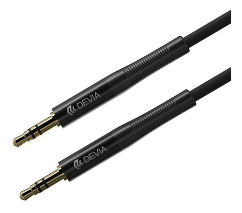 Imagen 2 de 7 de Cable De Audio Auxiliar Jack 3.5mm A 3.5mm 1m Devia - Cover