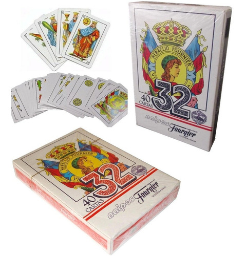 Mazo Juego De 40 Cartas Española 32 Heraclio Fournier 