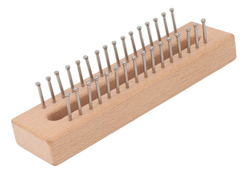 Telar De Tejer Cuadrado De Madera Para Abalorios Para Bricol
