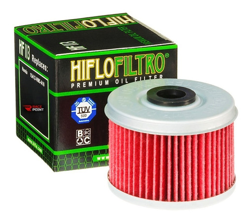 Filtro Oleo Hiflo Hf113 Honda Atv Trx Trx400 Trx420 Trx450