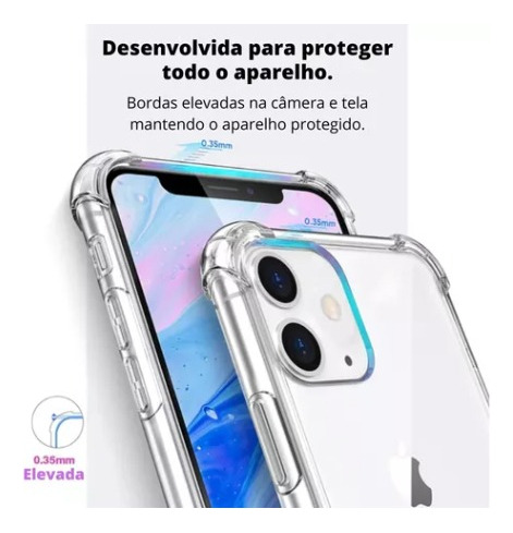 Capa Capinha Anti Shock Para iPhone XR 11 12 13 15 Max