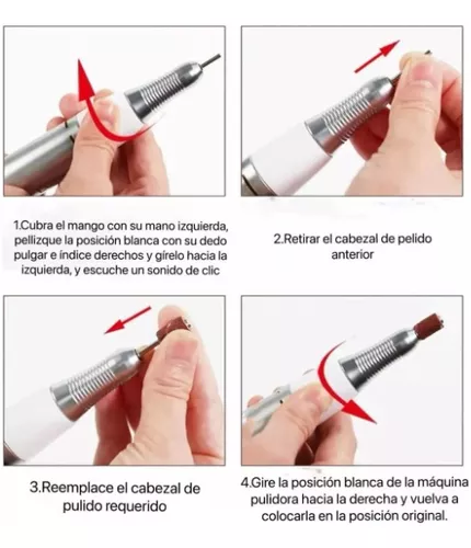 Torno De Uñas Aspirador Máquina Lámpara 5 En 1 Profesional