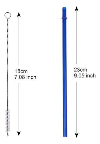 50 Reusable Rigid Plastic Striped Straws