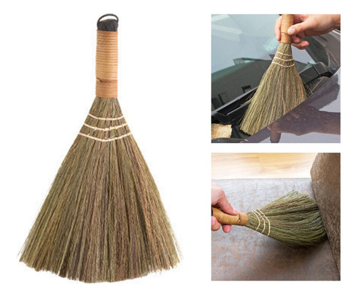 Escoba De Paja Decorativa Para El Hogar, Para Barrer Corto