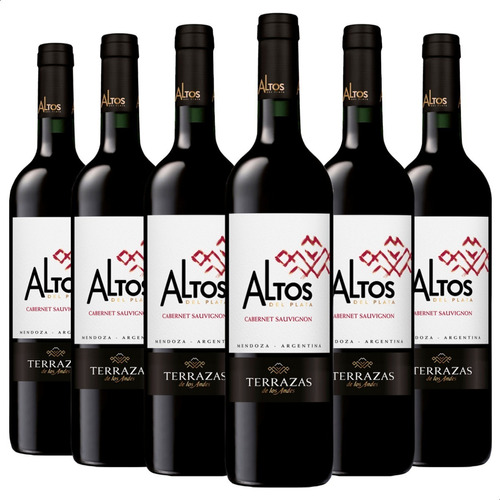 Vino Tinto Altos Del Plata Cabernet Sauv Terrazas Pack X6