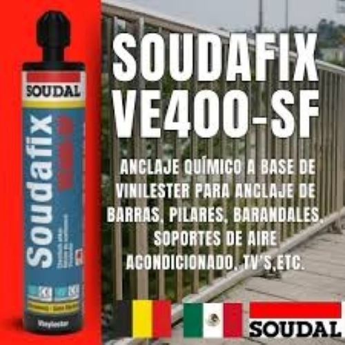 Anclaje Quimico Inyeccion Sellador 280ml Ve400-sf Soudafix
