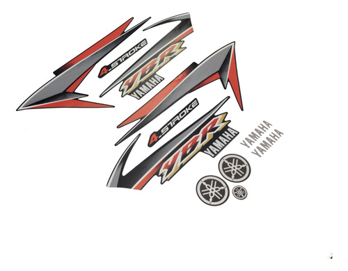 Kit Adesivos Compatível Com Yamaha Ybr 125 2004 Vermelha