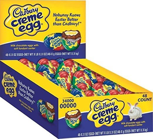 Cadbury Chocolate Leche Crema Pascua Huevos De Caramelo, 1.2