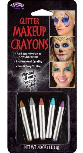 Creyones De Maquillaje Escarchados Para Halloween